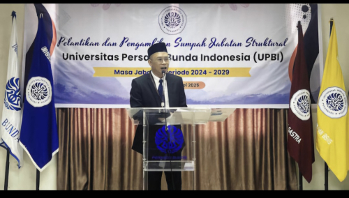 SAH Menjadi Universitas Persada Bunda Indonesia, Rektor Lantik Pejabat Struktural UPBI