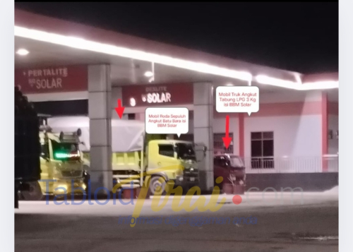 SPBU 14.283.691 Ukui Diduga Langgar Aturan, Layani Truk Tambang, Sawit, dan Mobil Langsir Isi Solar Subsidi