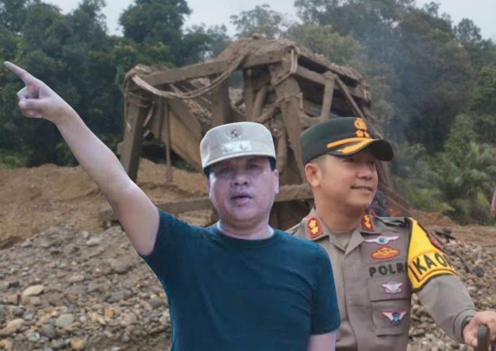Aktivitas PETI Masih Marak dan Buat Sungai Kuantan Jadi Keruh, Bupati Kuansing Minta Kapolres Tertibkan