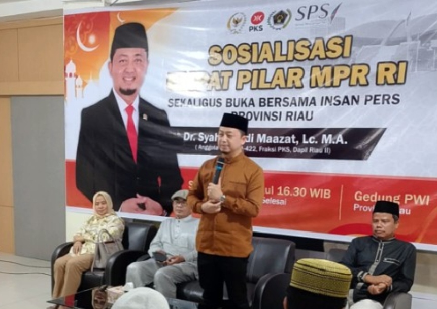 Sosialisasi 4 Pilar dan Buka Puasa Bersama Insan Pers, ini kata Syahrul Aidi Soal Pemahaman dan Penanganan Fakir Miskin